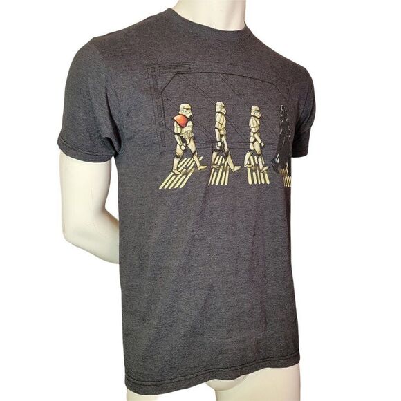 Star Wars Mens T-Shirt - Walking Abbey Road Darth Vader Stormtroopers in Space ( - Picture 7 of 7